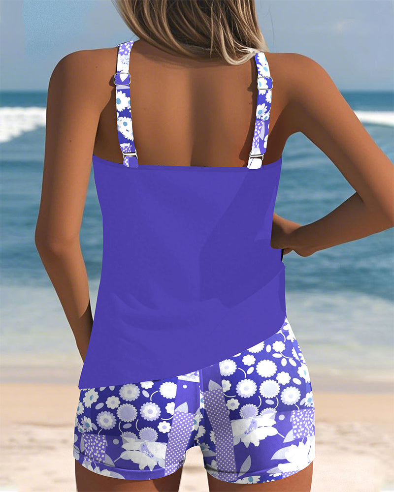 TRIANA | Florales Tankini Shorts Set