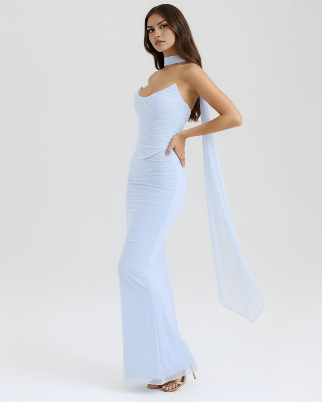 NICOLE | Figurbetontes Body-Fit-Maxikleid