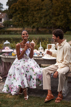 EMERY | Florales Midikleid