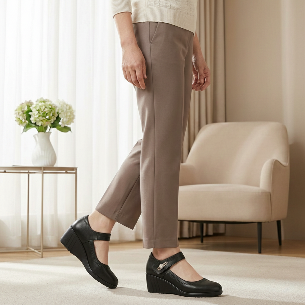 LYDIA | Bequeme Mary Jane Keilschuhe
