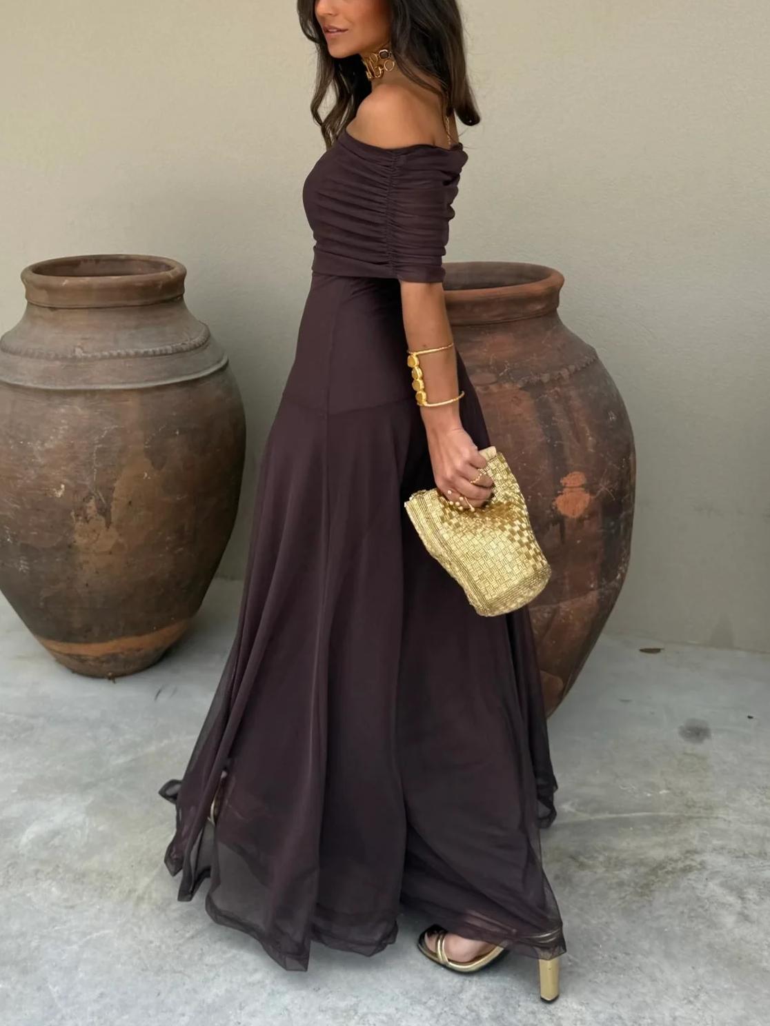 JEANNE | Elegantes Mesh-Maxikleid