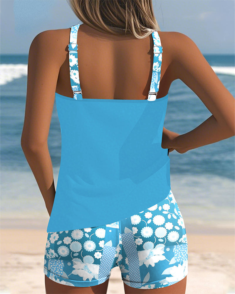 TRIANA | Florales Tankini Shorts Set