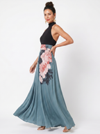 ROSALIE | Halter-Blumen-Maxikleid