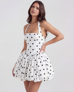 JOHANNA | Mini-Ballonkleid mit Polka-Dots