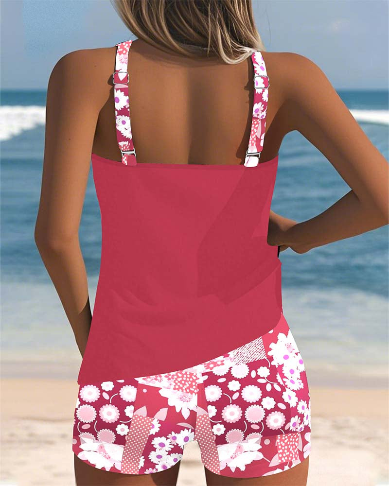 TRIANA | Florales Tankini Shorts Set