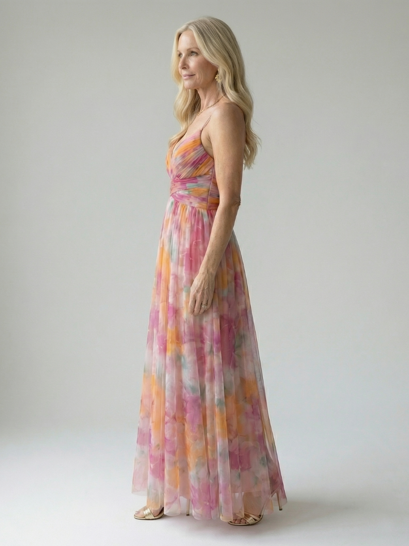 ELINE | Weiches Wickel-Maxikleid