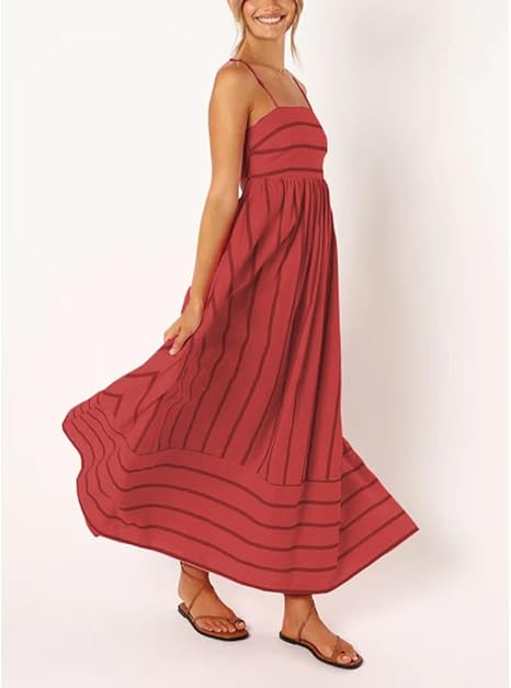 MEYRA | Sommer Gestreiftes Maxikleid