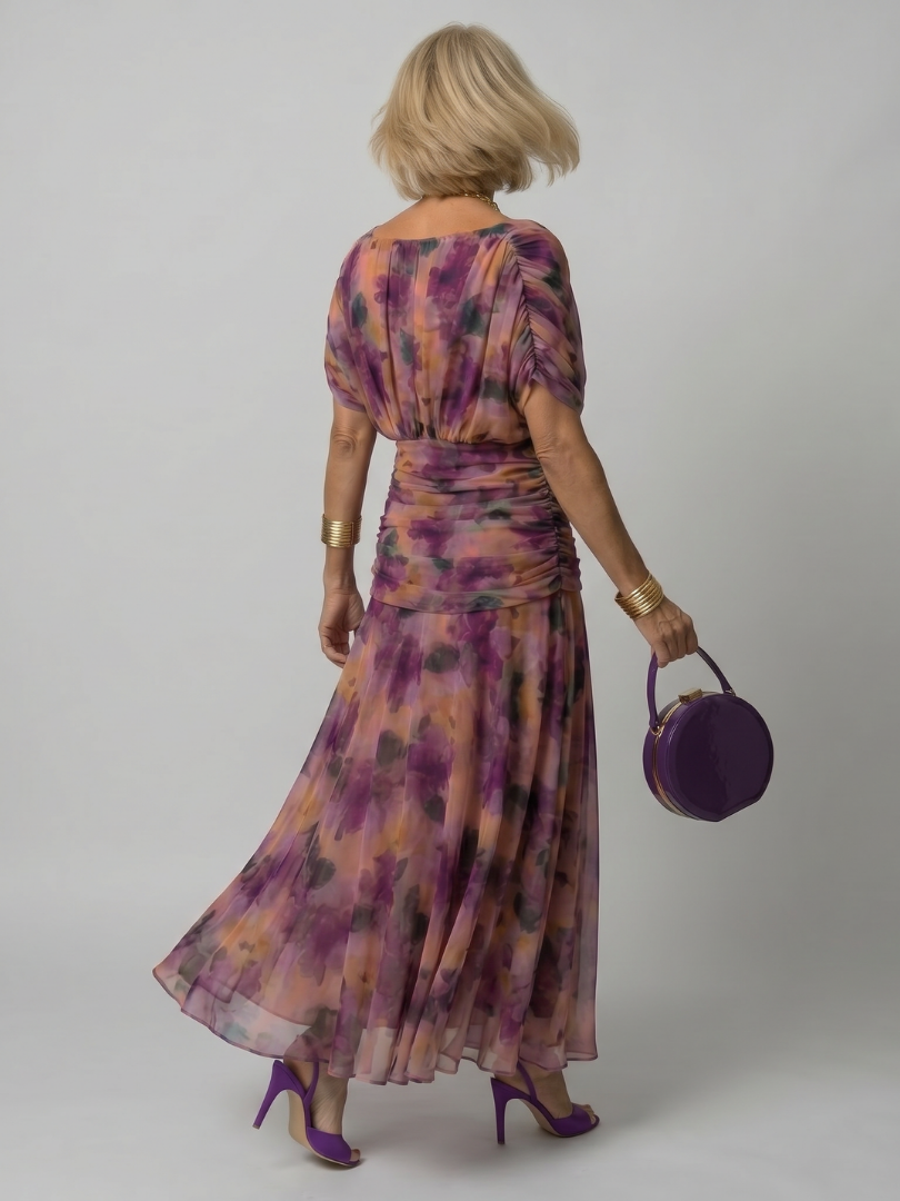 ANNEMARIE | Off-Shoulder Flow-Maxikleid