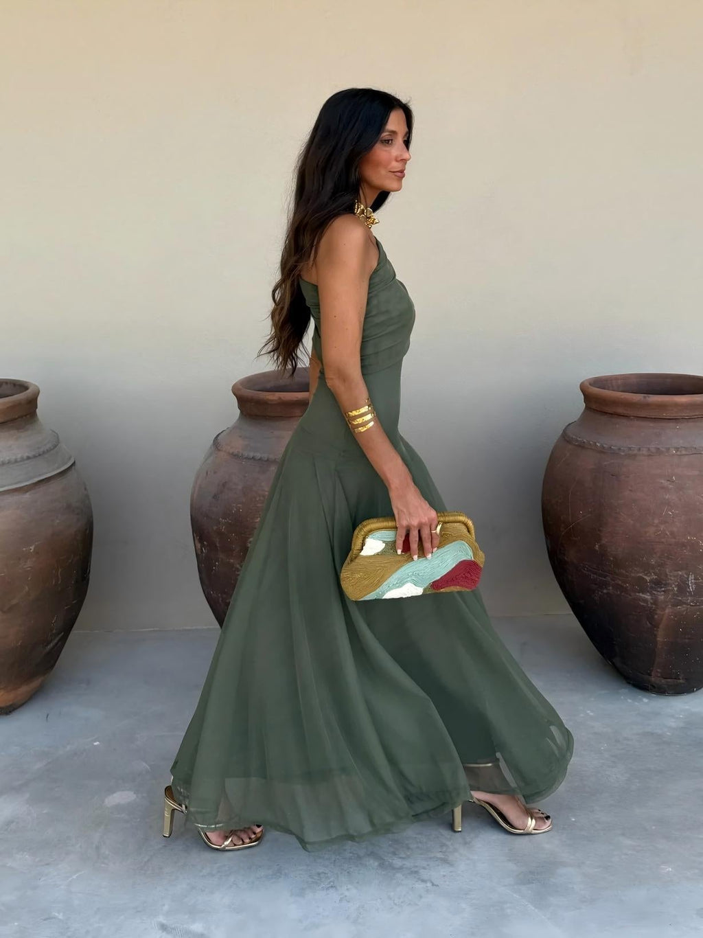 JEANNE | Elegantes Mesh-Maxikleid