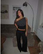 ZOE | Polka Top & Hose Set