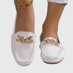 Eden - Flache Diamant-Schnalle Slipper