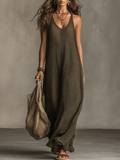 MAIRA | Boho-Maxikleid mit Weitem Bein