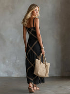 ZITA | Maxikleid mit Geometrischem Print