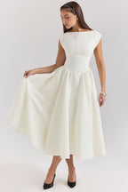 FARAH | Midikleid mit Kappenärmeln