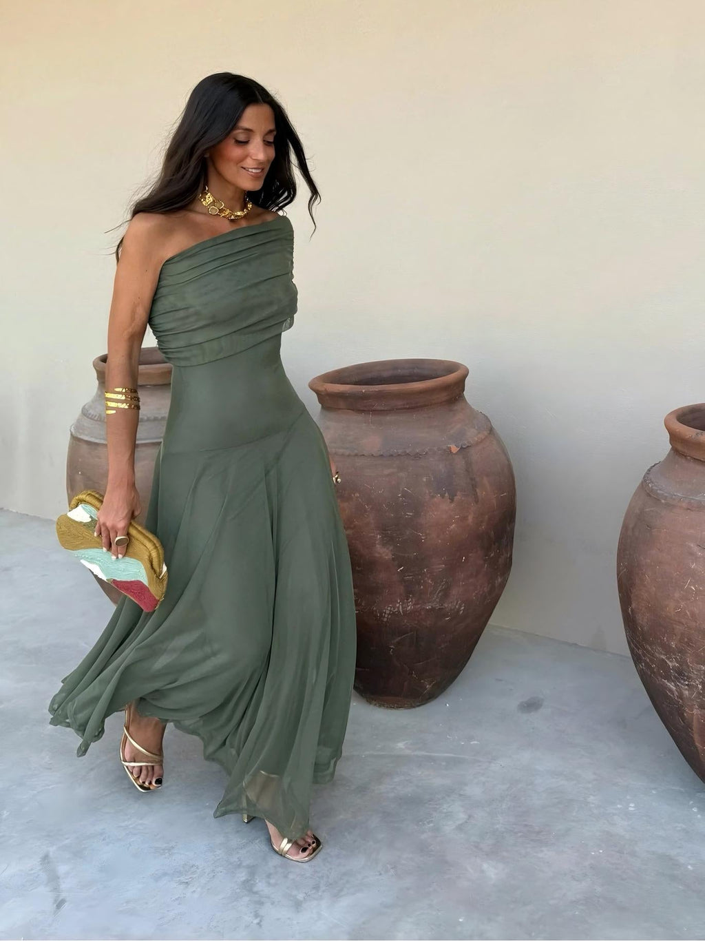 JEANNE | Elegantes Mesh-Maxikleid