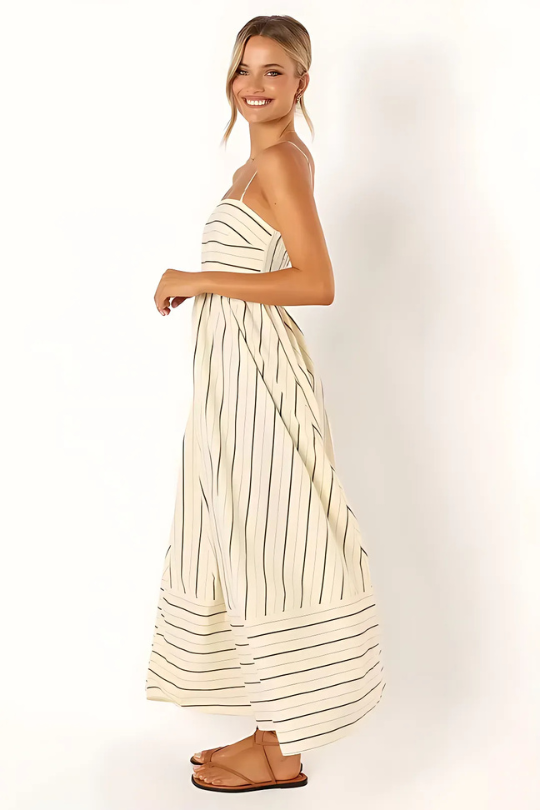 MEYRA | Sommer Gestreiftes Maxikleid