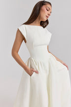 FARAH | Midikleid mit Kappenärmeln