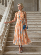 NORA | Weiches Halter-Maxikleid