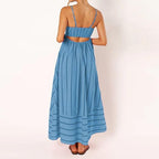 MEYRA | Sommer Gestreiftes Maxikleid
