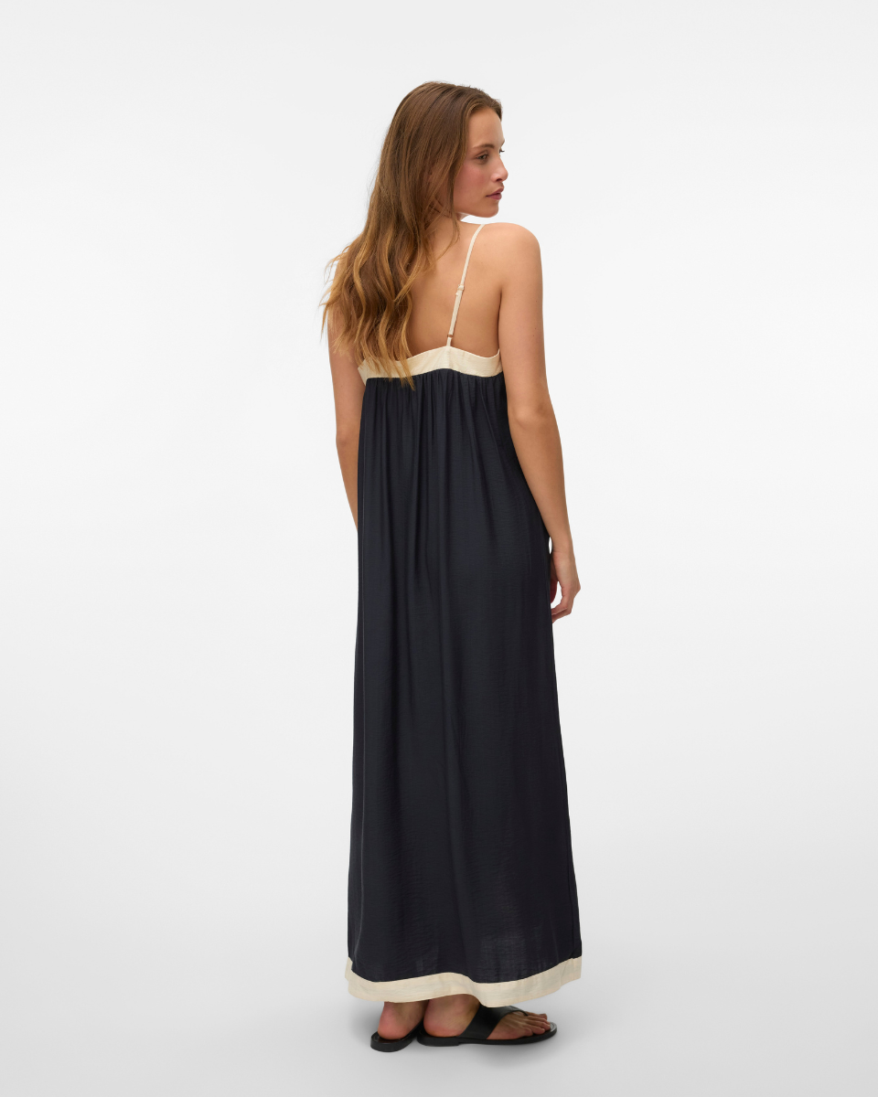 EMILY | Maxikleid mit Kontrastdetails