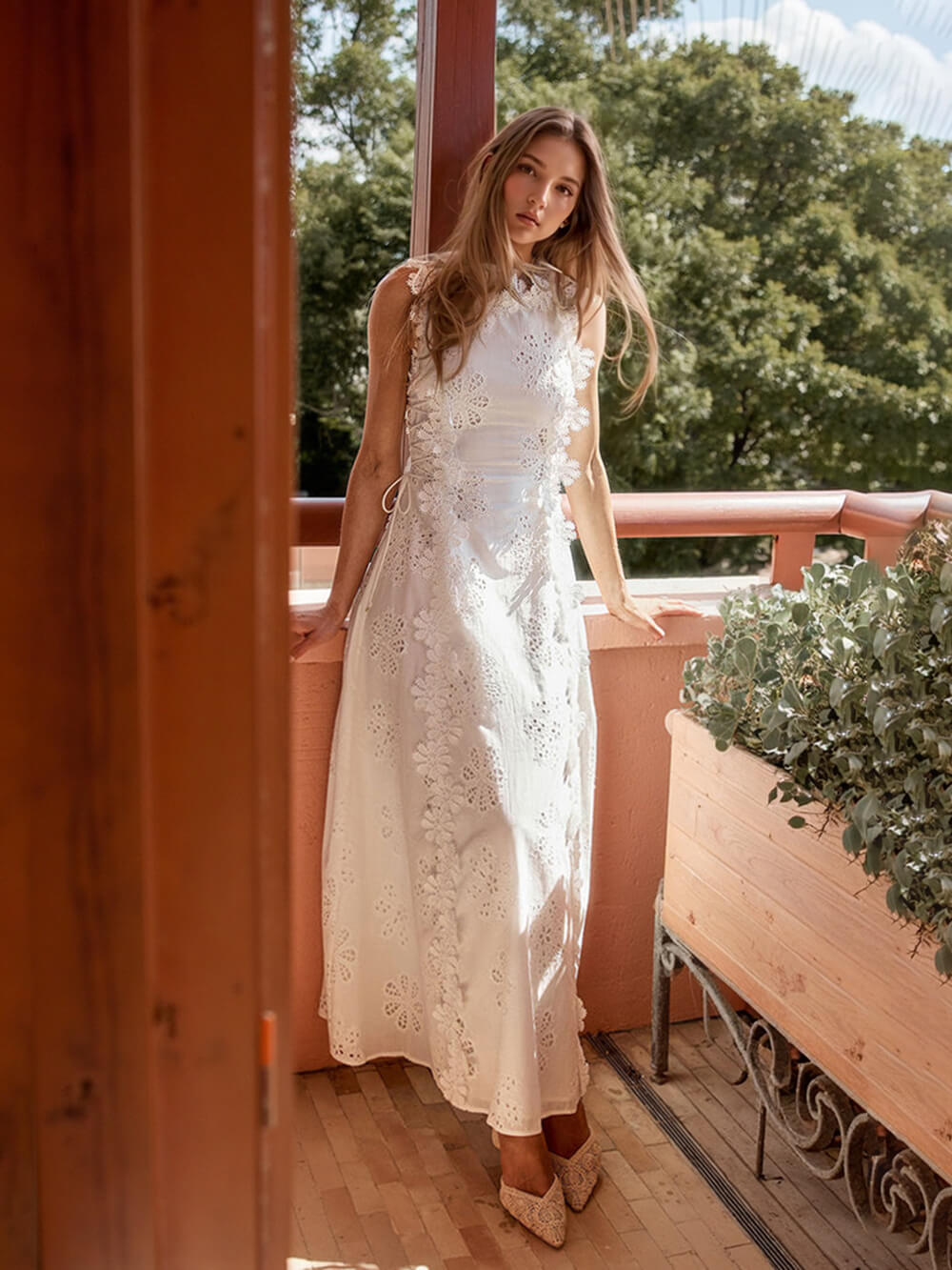 SOPHIE | Elegantes Spitzen-Maxikleid