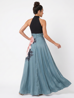 ROSALIE | Halter-Blumen-Maxikleid