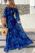 Francesca | Floral Langarmkleid