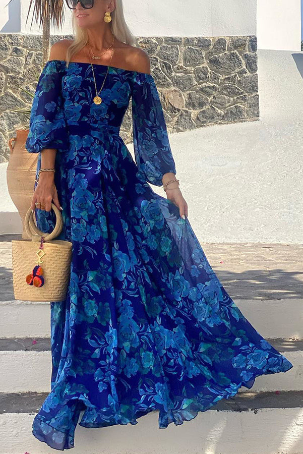 Francesca | Floral Langarmkleid