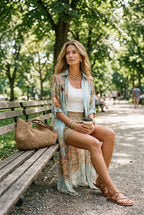 MAVIE | Boho-Maxikleid mit Print
