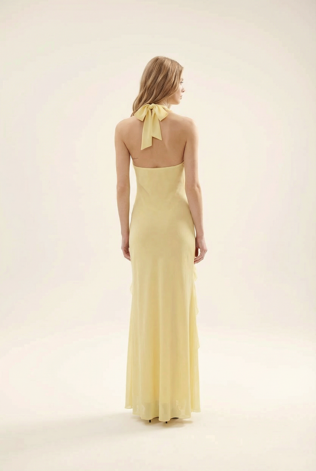 ESMEE | Fließendes Maxikleid mit Volant-Details