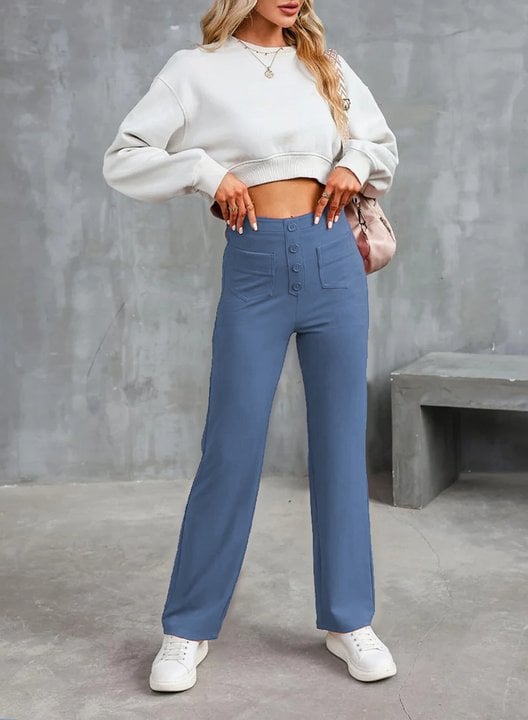 FRIEDA | High-Waist-Hose mit Weitem Bein