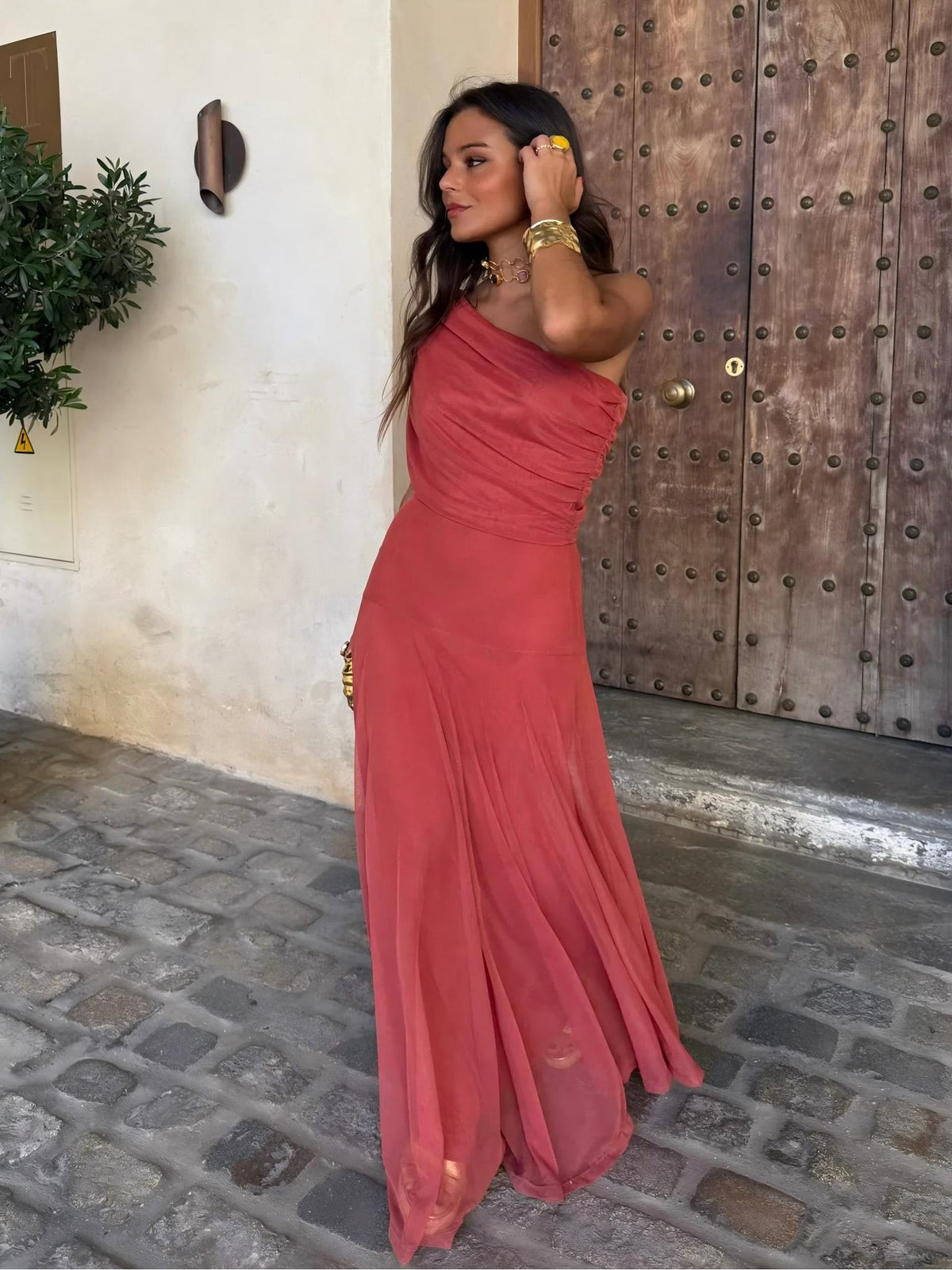 JEANNE | Elegantes Mesh-Maxikleid