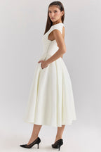 FARAH | Midikleid mit Kappenärmeln