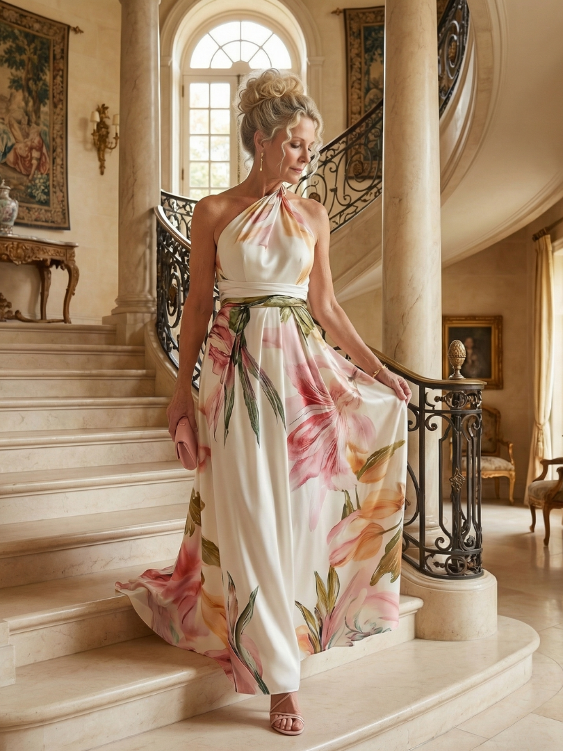 FEMKE | Blumen-Maxikleid