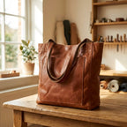 THESSALY | Klassische Leder-Tote