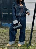 JADE | Zeitloses Denim-Jacken-Set mit gekrempelten Ärmeln