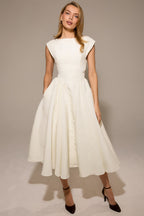 FARAH | Midikleid mit Kappenärmeln