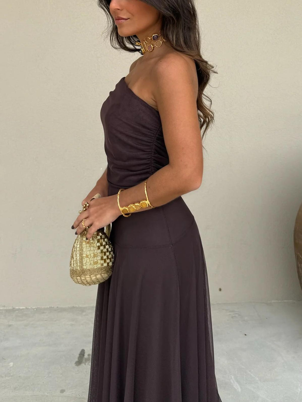 JEANNE | Elegantes Mesh-Maxikleid