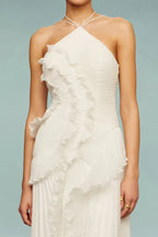 LIYANA | Spiral-Rüschenkleid