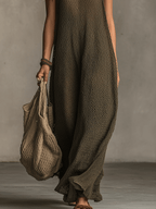 MAIRA | Boho-Maxikleid mit Weitem Bein
