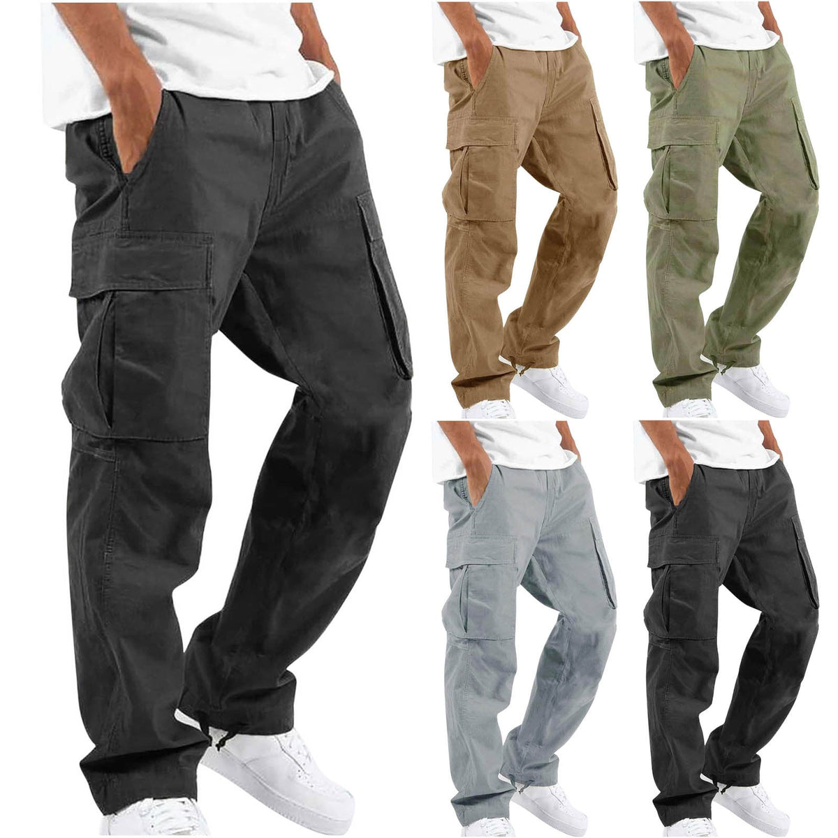 Sommerfeld™ | Herren Cargo-Hose mit weitem Schnitt – Freizeit & Utility-Hose