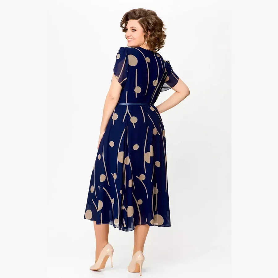 ODA | Gepunktetes Midikleid