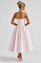 LAILA-MARIE | Curve Torch Midikleid