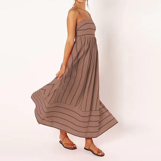MEYRA | Sommer Gestreiftes Maxikleid