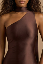 AIMEE | One-Shoulder-Midikleid