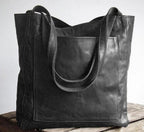THESSALY | Klassische Leder-Tote