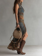 ALEA | One-Shoulder-Maxikleid mit Hohem Schlitz