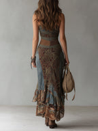 ALEA | One-Shoulder-Maxikleid mit Hohem Schlitz