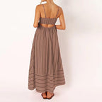 MEYRA | Sommer Gestreiftes Maxikleid