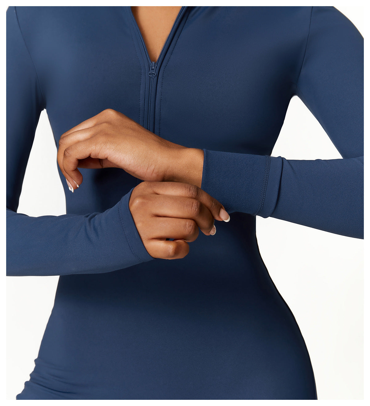LUNA | Figurbetonter Zip-Jumpsuit